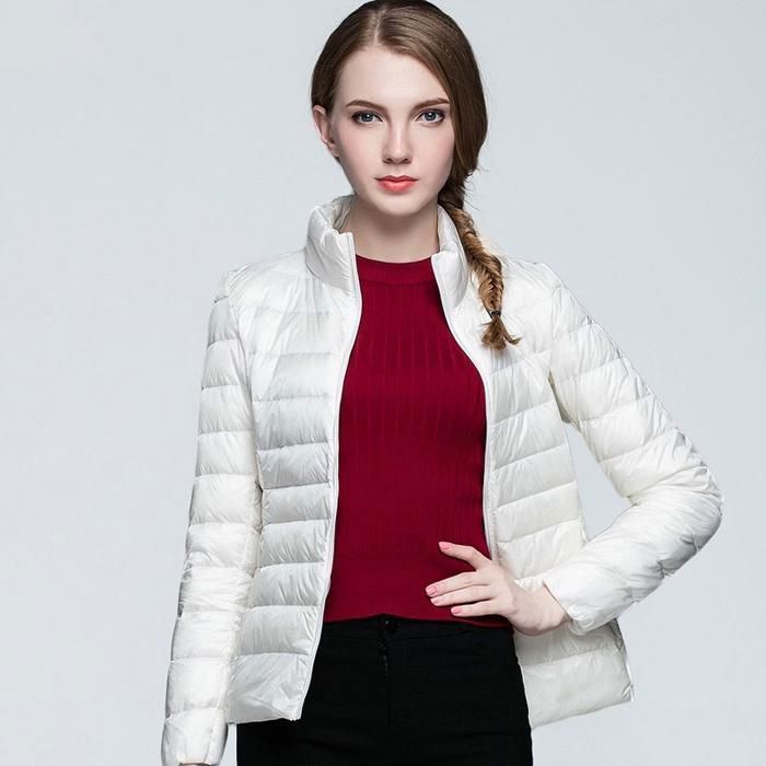 Doudoune Légère Femme Longue - Capuche, Coupe-vent, Pliable, Grande Taille, Idéale Pour L'hiver Et Les Activités Outdoor