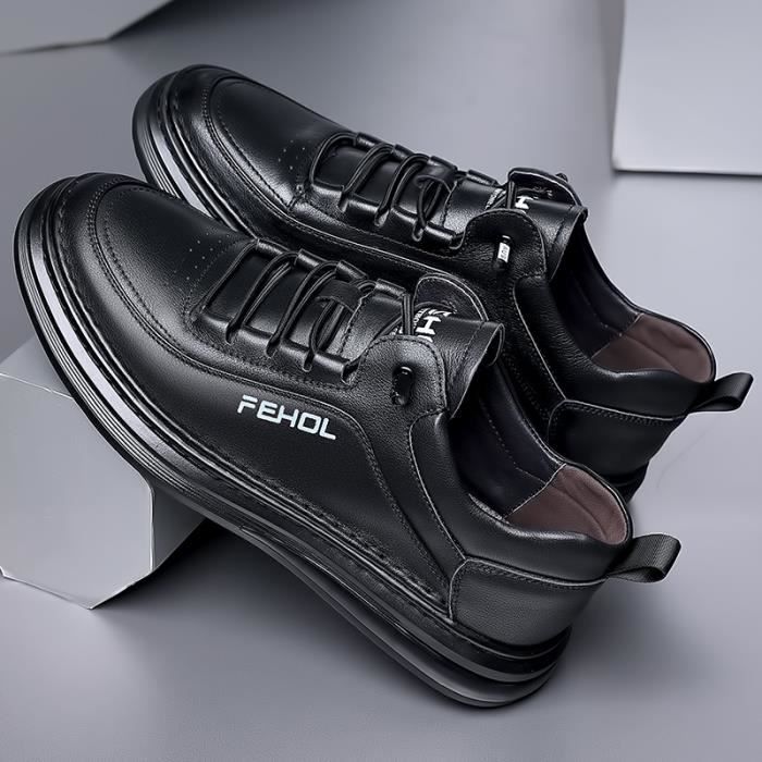 BASKET Homme Chaussures en cuir de vachette chaussures tendance