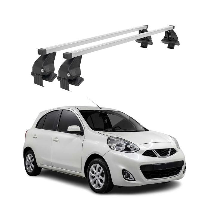 Barres De Toit OMAC Pour MG ZS EV (2017-2025) - Aluminium Gris Argenté, Lot De 2