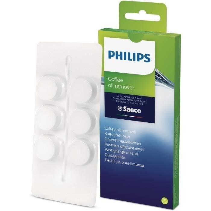 PHILIPS - Lot de 6 pastilles dégraissantes pour expresso broyeur - CA6704/10