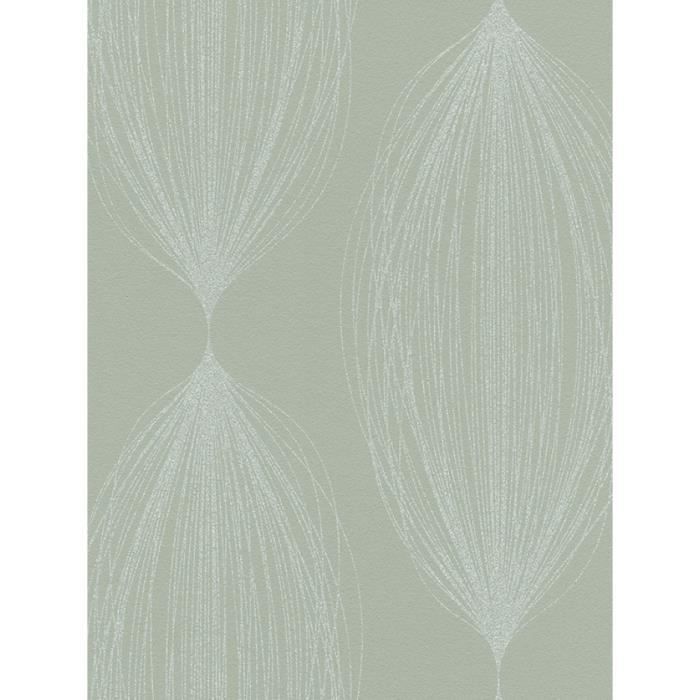 Rasch Galerie TRIANON Floral Baroque Gris Blanc Argent Texturé Papier Peint 515244