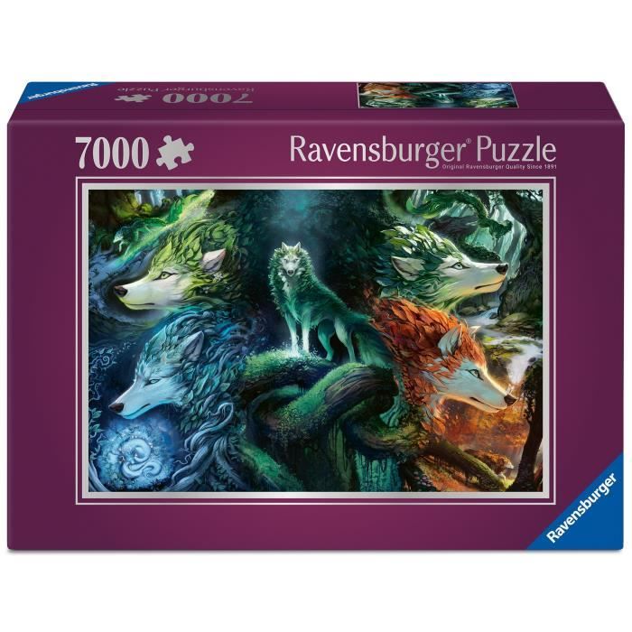 Puzzle 7000 pièces : Le loup au c?ur des éléments Ravensburger France - vue 2