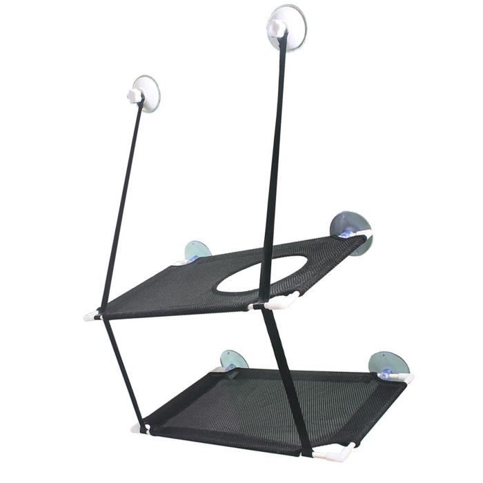 Comparer les prix de Hamac pour chat - Animalerie - Siège de fenêtre - Noir - Installation suspendue - Confortable