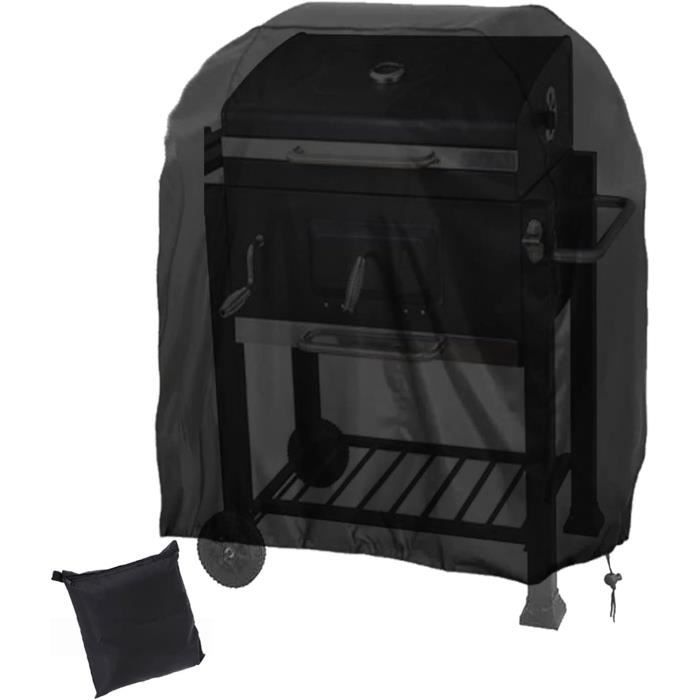 Housse De Protection Deuba Pour Barbecue - 146x58x111 Cm, Polyéthylène Résistant, Bandes Auto-agrippantes