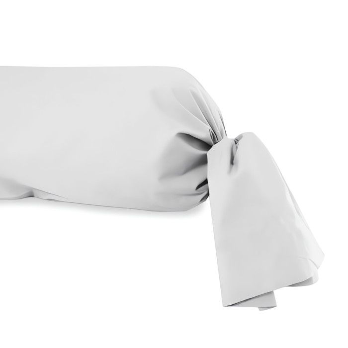 Taie de traversin en coton 57 fils 45x185 cm UNI blanc par Soleil docre