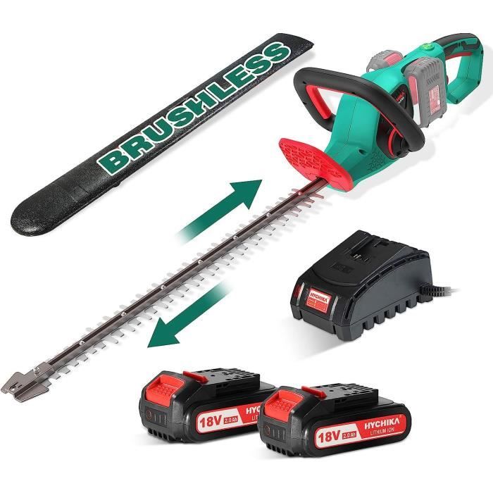 Taille-haie Télescopique Sans Fil FOONNUN - Perche Extensible 1.9-2.4m, Batterie 2x20V, 16mm De Coupe, Tête Orientable