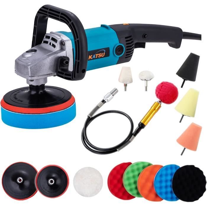 Polisseuse Voiture Double Action SPTA - Kit Pour Perceuse Sans Fil, 3 Pouces, Neuf Sous Blister