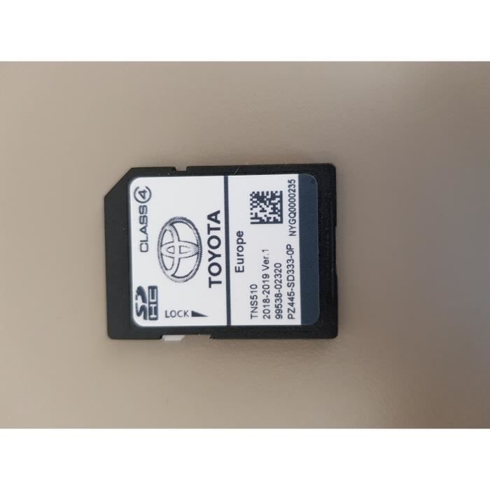 Carte SD GPS Europe TNS510 Toyota 2018-2019 Ver.1