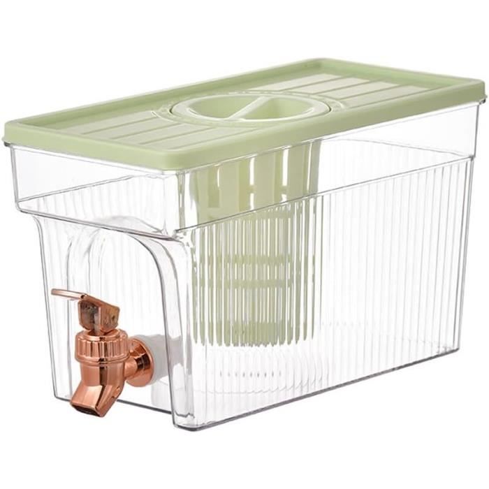Distributeur De Boissons 3.5L Avec Robinet – Pourhome, Idéal Pour Jus De Fruits, Thé Glacé Et Eau Fraîche Au Réfrigérateur