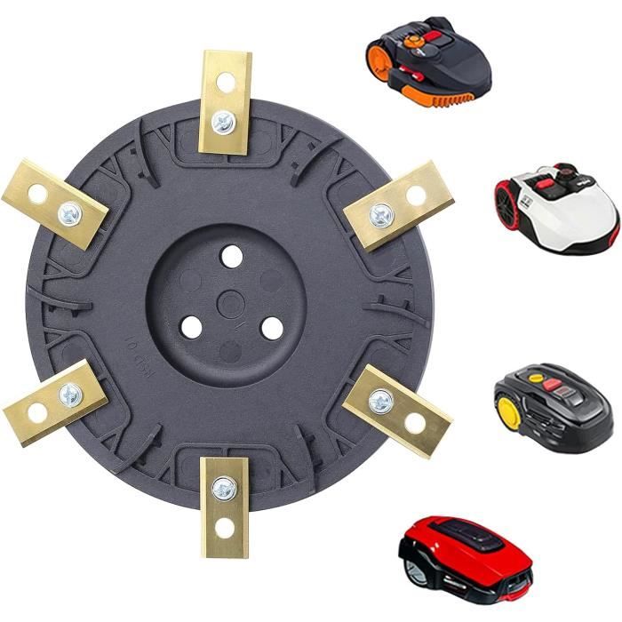 Disque De Lame 6 Lames Pour Robot Tondeuse Worx - Compatible M500, M700, WR167E, WR141E, Vision M600
