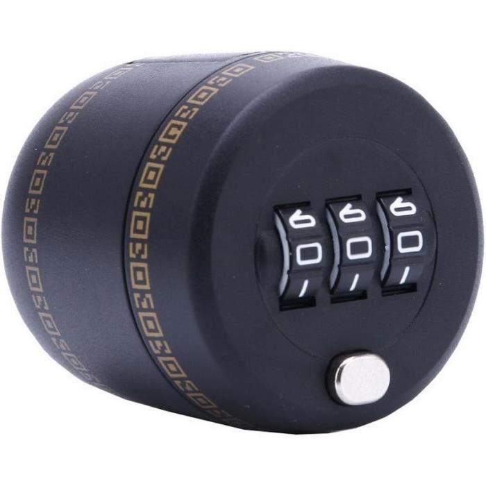 Verrou à Combinaison Pour Bouteille De Vin – Code Secret 3 Chiffres, Bouchon Antivol Réutilisable 26-28 Mm – Protégez Votre Whisky, Vin Ou Spiritueux !