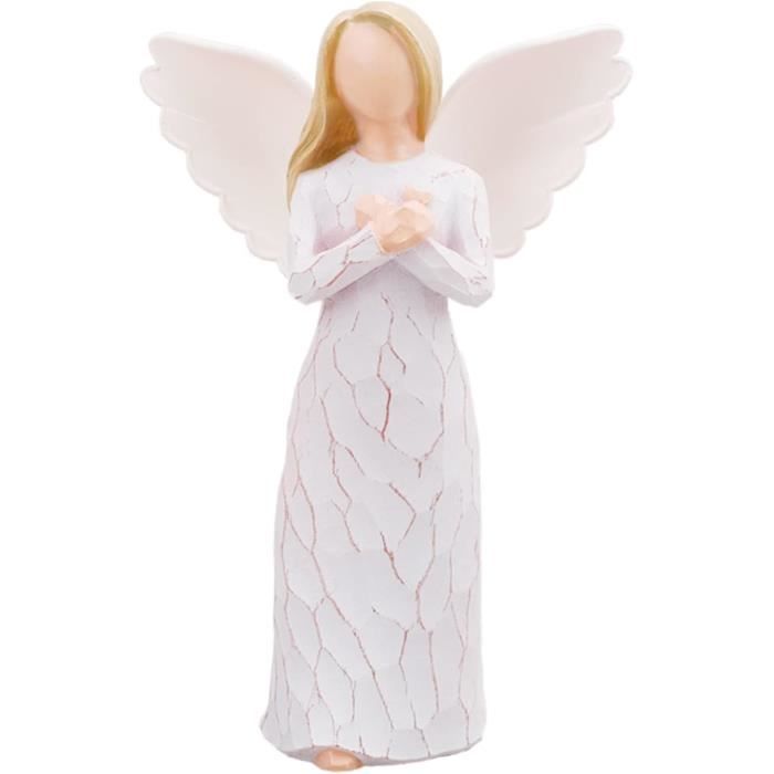 Statuette Ange En Résine – Chérubin Endormi 5,5 X 6 Cm, Décoration Maison Jardin, Baptême, Mariage, Cadeau