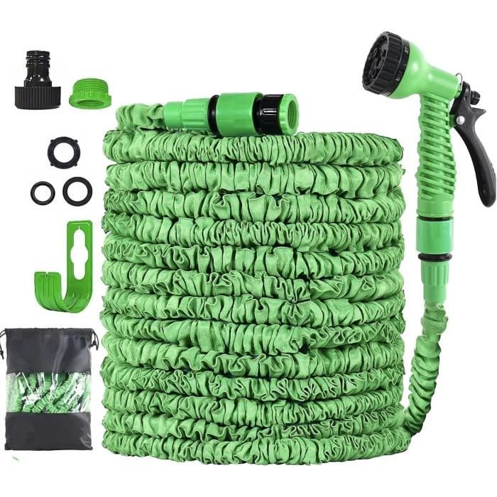 Tuyau Arrosage Extensible 30M, 100FT Tuyau Arrosage Flexible ＆Léger Avec 7 Modes De Pulvérisation Et Joint Universel, Tuyau - Jardin