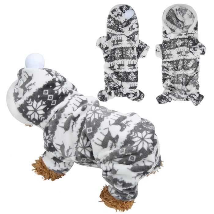 Meilleurs prix pour Vêtements pour animaux de compagnie - VGEBY - Automne hiver doux peluche - Blanc - Chien - Peluche