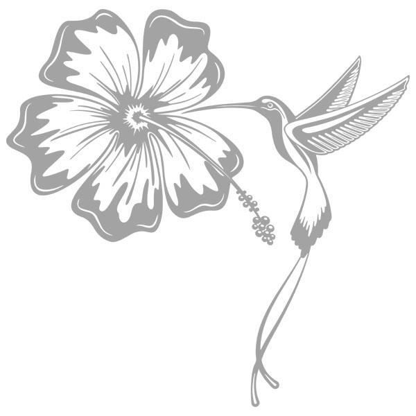 Sticker Colibri Butine Fleur Hibiscus 80x80 Cm Gris Ois044 Cdiscount Maison Sticker Colibri Butine Fleur Hibiscus 80x80 Cm Gris Ois044 Cdiscount Maison