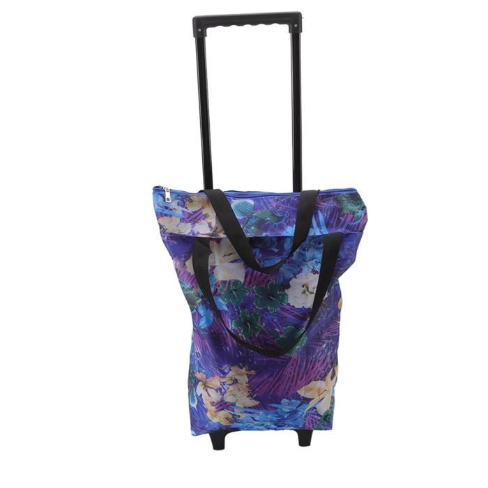 Sac à Roulettes Maison Chariot De Courses Pliable Avec Roulettes