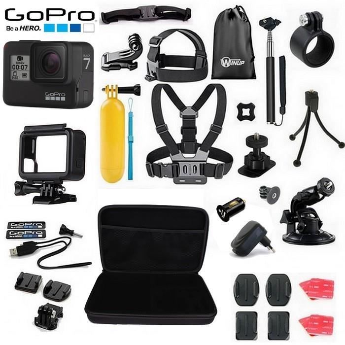 Caméra GoPro Hero7 Black Full Pack Accessoires Winup® (caméra d