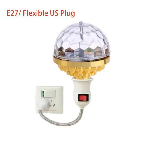 Ampoule,Gold Flexible US--Boule lumineuse rotative colorée E27