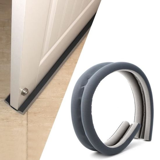 FAGINEY sous la bande de porte, butée de bande de porte ménage flexible  coupe-vent anti-poussière bande d'étanchéité inférieure bandes d'isolation  phonique pour portes 