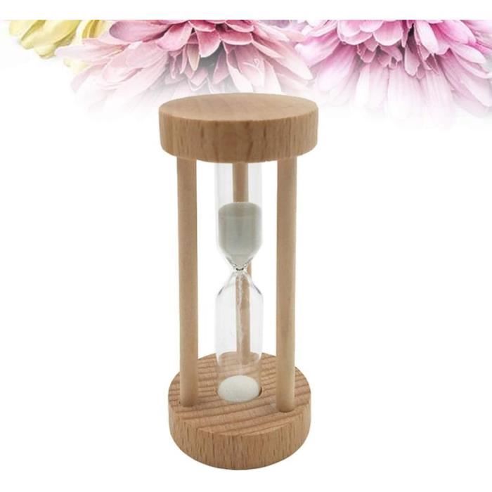 Sablier Décoratif Vintage 15 Minutes - Ornement En Verre Et Métal - Temporisateur élégant Pour Salon, Bureau, Restaurant - 21,6 X 8,4 Cm