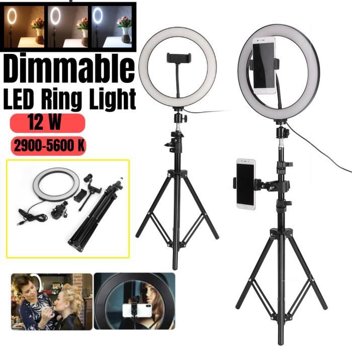 Anneau lumineux avec téléphone portable trépied, 10,2 pouces Led Ring Light  Ring Light avec 62
