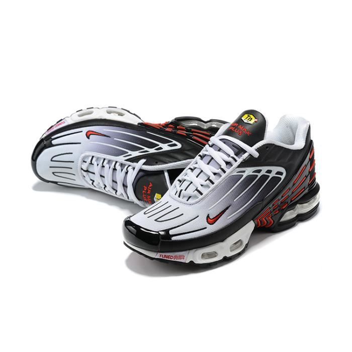 Chaussures de basket Nike Air Max Plus TN Noir blanc rouge Cdiscount Sport