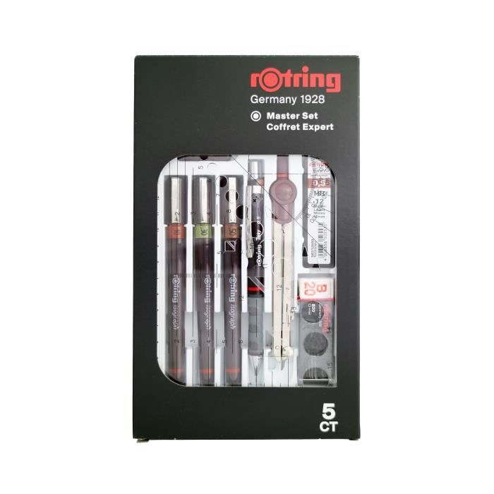 Porte-mine Technique 0.5 Mm Rötring Isograph S0699370 Ensemble Stylo Technique Et Crayon 3 Stylos à Encre Pour Dessin