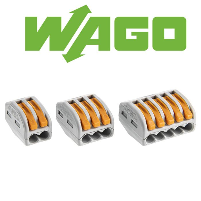 Wago México Caja De 100 Terminales De Conexión Automática De 2 Hilos | Leroy Merlin Bornas De Conexion Electrica