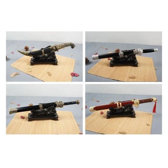 Support Mural Katana 5-12 Tiers - Bois Massif - Présentoir Épée Samouraï, Sabre Laser, Collection Armes