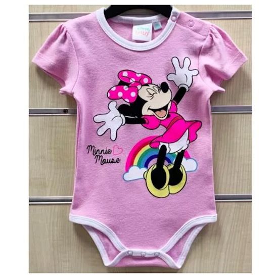 Cadeau Naissance Lot De 3 Body Bebe Fille Taille 6 9 Mois Motif 2 Manche Courte Minie La Souris Cdiscount