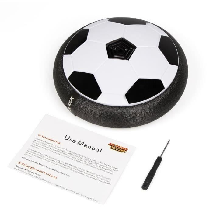 Jouet Enfant Ballon de Football avec LED Lumière - Auney Air Power Football  - 2 Portes Hover Soccer Ball - Cdiscount Sport