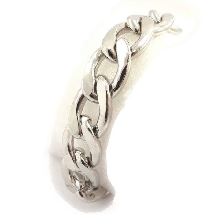 Bracelet Gourmette Mixte Acier Inoxydable Torsadé - Neuf Avec étiquettes, Unisexe