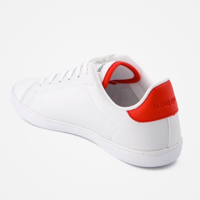 Baskets enfant Le Coq Sportif Courtset GS blanc Blanc