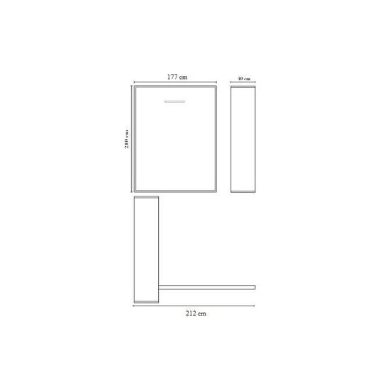 Armoire Lit Escamotable 2 Places Joy 160 X 200 Pieds A