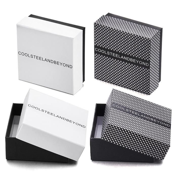 Bracelet Manchette Acier Torsadé Argenté Avec Strass Noir - Neuf Avec étiquettes