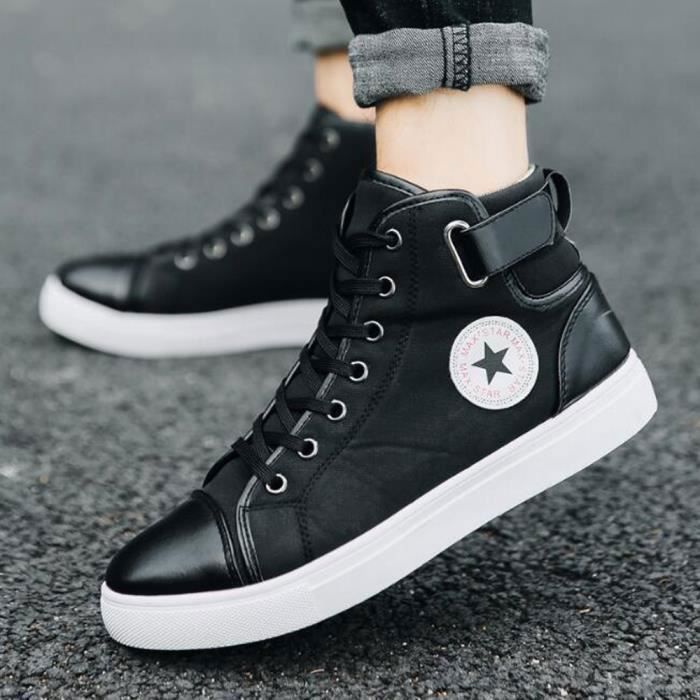 Baskets montantes noires homme sale