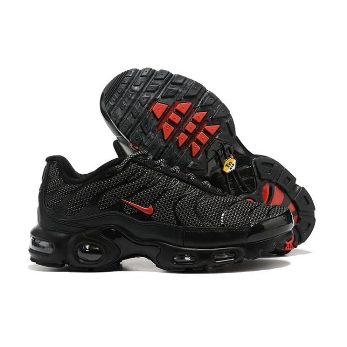Baskets Nike Air Max TN Plus Homme Chaussures de Sport Entrainment Noir rouge Cdiscount Chaussures