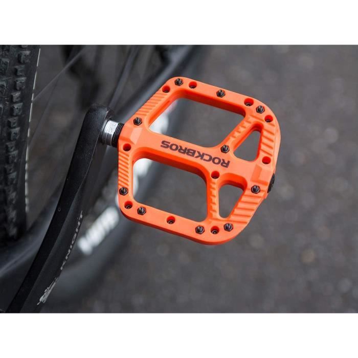 Pedale plate vtt orange best sale