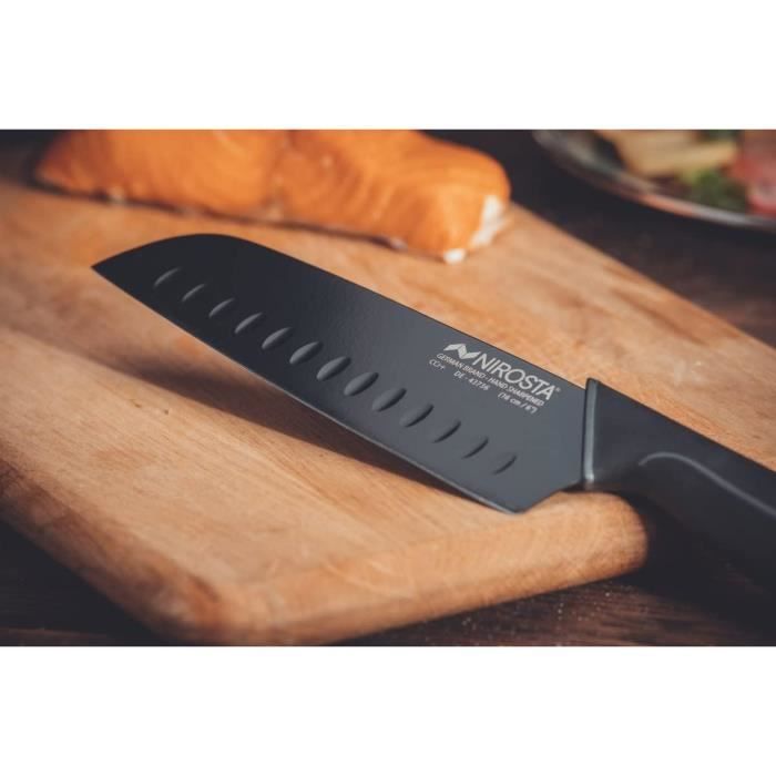Couteau De Cuisine Professionnel Japonais De Grande Taille, Couteau Santoku Pour Couper Les