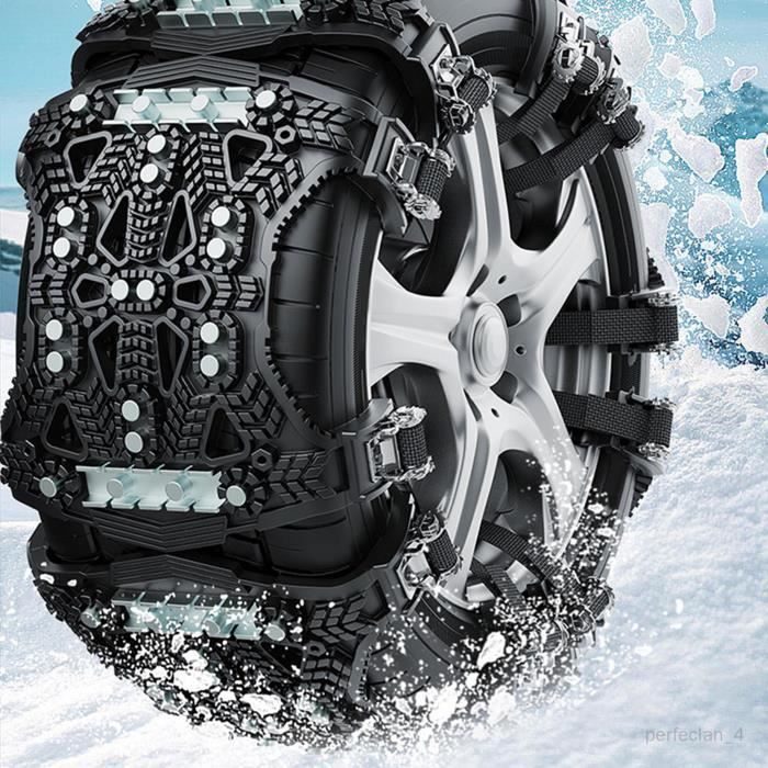 Chaîne à neige antidérapante pour pneus de voiture, montage facile, forte  adhérence, chaîne de sécurité d'hiver pour Noir - Cdiscount Auto