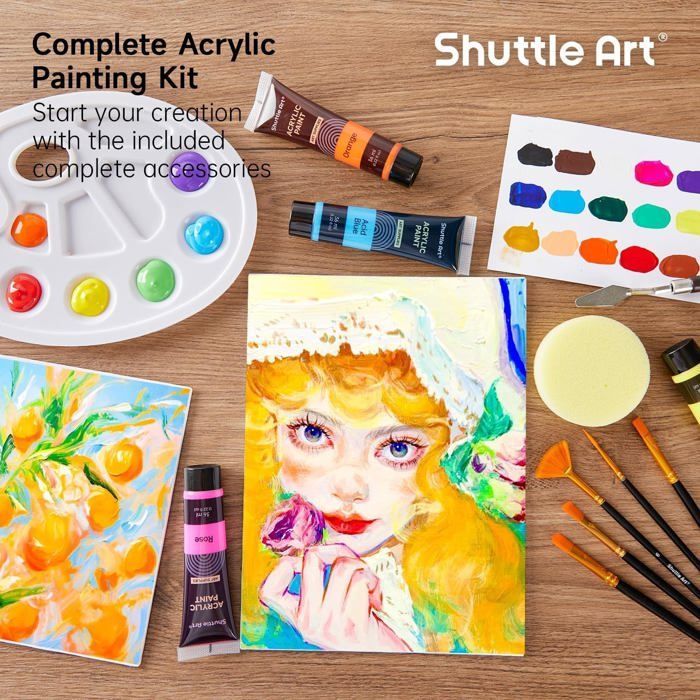 Toyvian 4 Pcs Gobelets de Peinture Anti-Débordement et 4 Pcs Pinceaux de Peinture Couleurs Assorties Kit de Peinture pour Enfants pour Fête d'Art Classes Scolaires