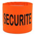 Brassard de sécurité haute visiblité - SECURITE - orange fluo-0