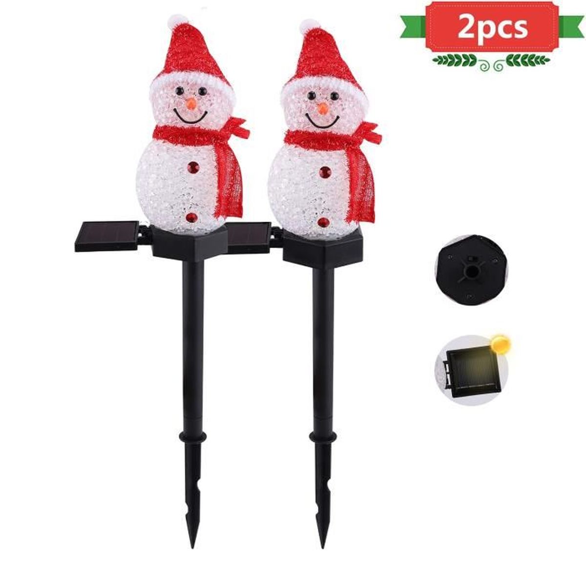 6Pcs 8 Modes Guirlande Solaire Guirlande Lumineuse 20 M 200 LED Étanche