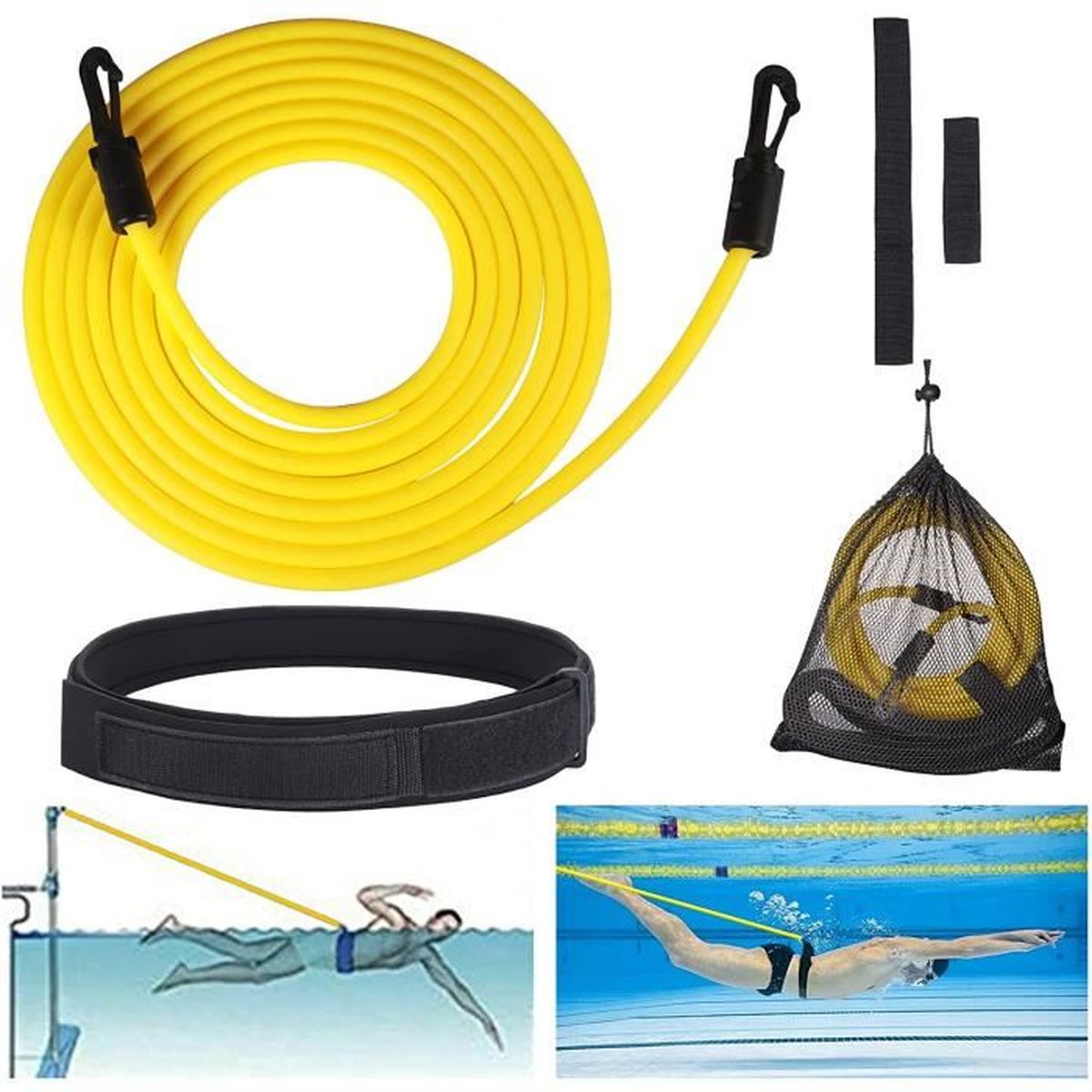 Ceinture Aquajogging Speedo – Aqua Fitness, Flottabilité, Mousse Résistante Au Chlore, Taille Ajustable Pour Aquagym