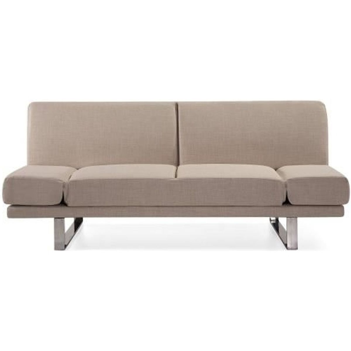 canape convertible 2 places marron cdiscount