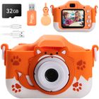 NIUNIUTAB Appareil photo pour enfants, version rechargeable de 2,0 pouces, double caméra, avec carte SD de 32 Go, cadeau d'anniversaire