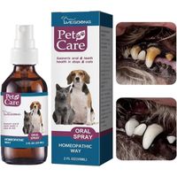 2pcs Spray pour l'chien, Soins bucco-dentaires pour chat et chien pour la carie des maux dents, 59ml Pet Bad Breath Spray