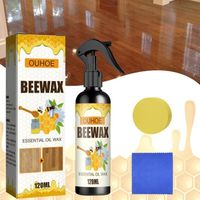 Cire D'Abeille Cire Abeille Natural Micro Molecularized Beeswax Spray Cire D'Abeille Pour L'Entretien Des Meubles En Bois D'Abeille