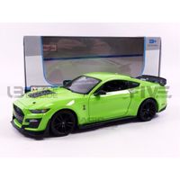 Voiture Miniature de Collection - MAISTO 1/24 - FORD Mustang Shelby GT 500 - 2020 - Green / Black - 31532GR