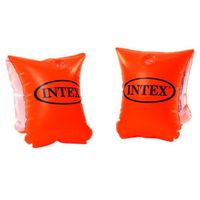 Brassards gonflables pour enfants - EMINZA - Intex - 2 chambres à air - PVC - Rouge fluo